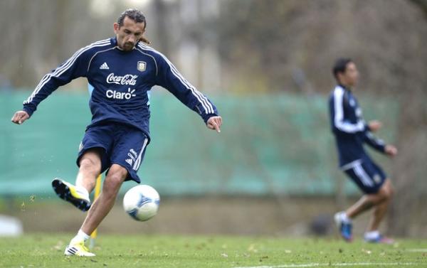 Barcos em treino da Argentina para jogos das Eliminatórias da Copa 2014(Imagem:Reprodução)