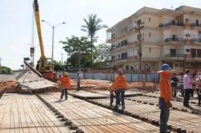 Cerca de 80 % da obra será concluida