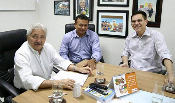 Elmano F&eacute;rrer, F&aacute;bio Abreu e Amadeu Campos(Imagem:Divulga&ccedil;&atilde;o)