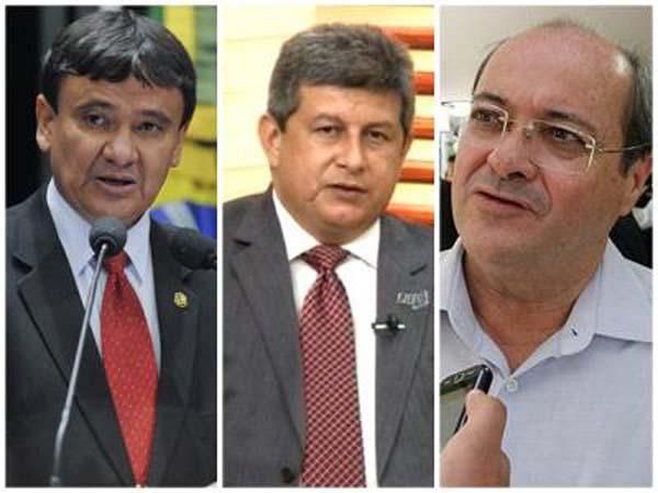 respectivamente: Wellington Dias, Z&eacute; filho e Silvio Mendes(Imagem:Reprodu&ccedil;&atilde;o)