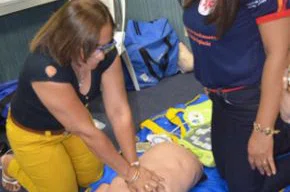 Servidores da Sesapi participam de Treinamento em primeiros socorros.