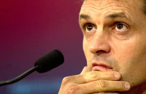 Vilanova em coletiva do Barcelona