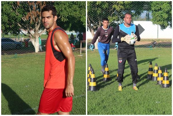 Zagueiro Bruno Lopes e o goleiro Everson.(Imagem:Divulgação)